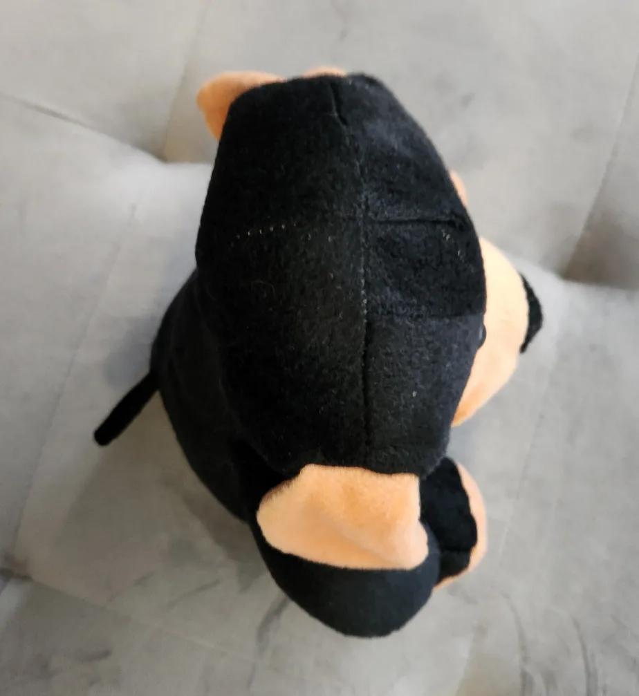 Adorable Black Plush Puppy Dog Toy image indicator(5)