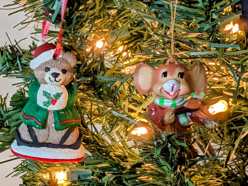 Vintage hand-painted Christmas Ornament Set image indicator(9)