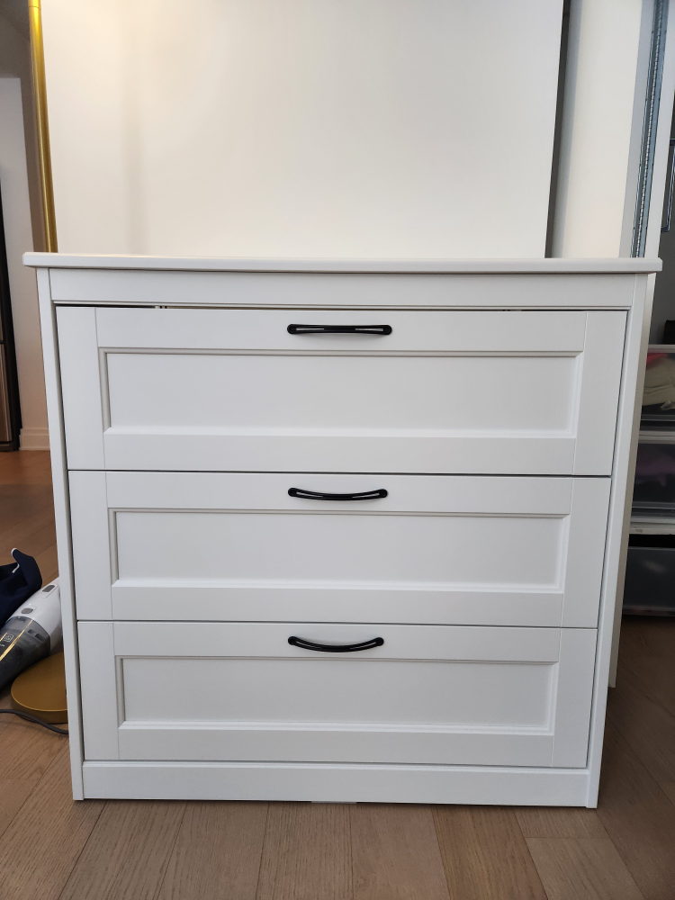 White 3-Drawer Dresser