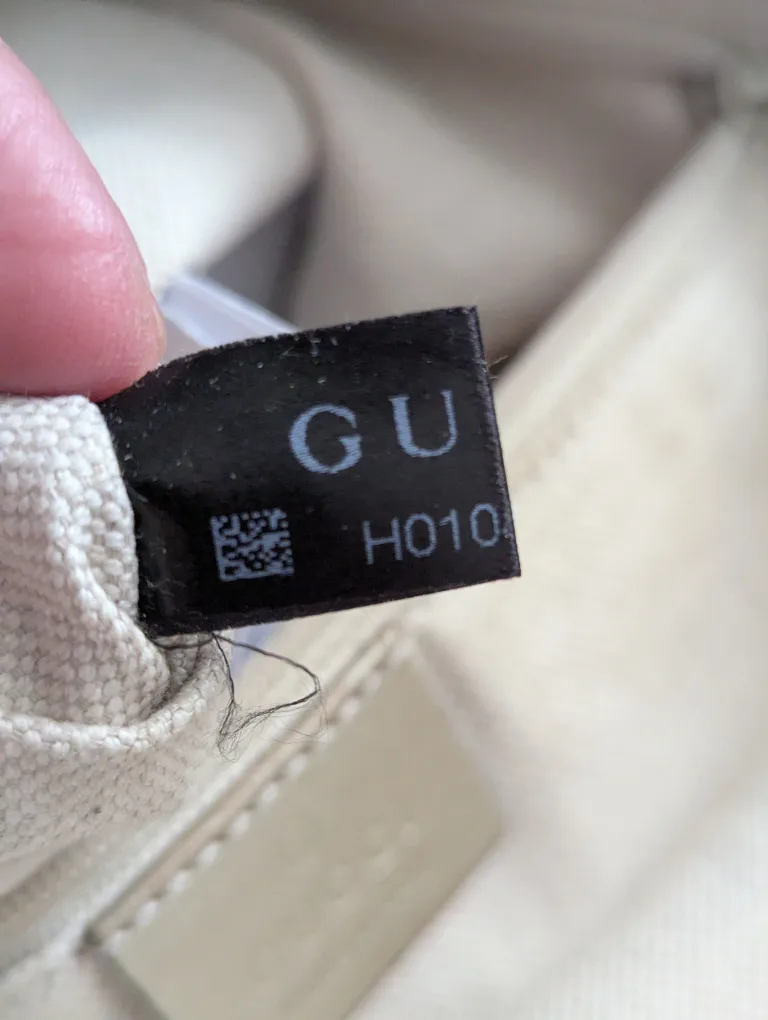 Authentic Gucci GG Monogram Metallic Gold Leather Handbag image indicator(5)