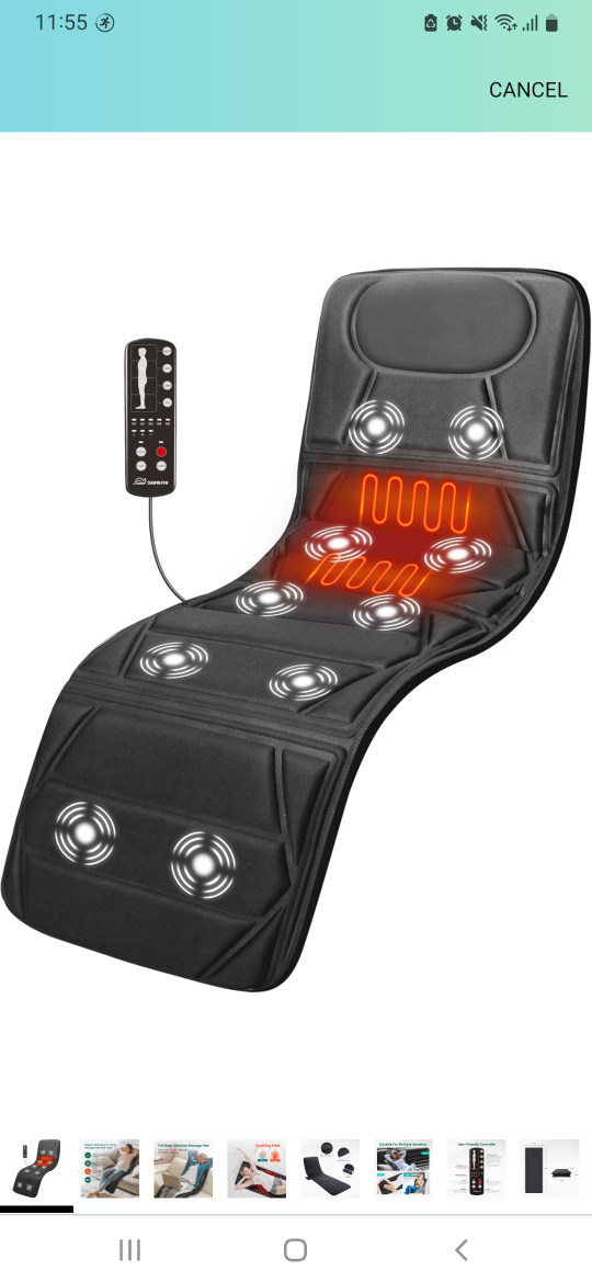 Snailax Shiatsu Massage Mat with Heat