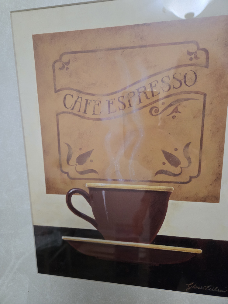 Framed Gloria Ericksen Cafe Espresso Print - photo 4