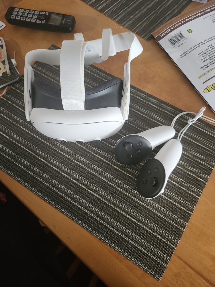 Meta Quest 3 VR Headset and Controllers