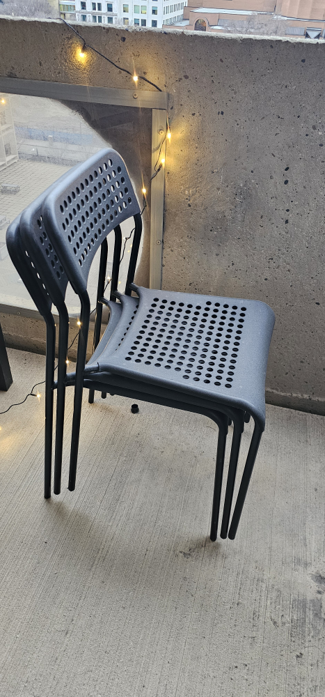 Plastic Chairs - Set of Three