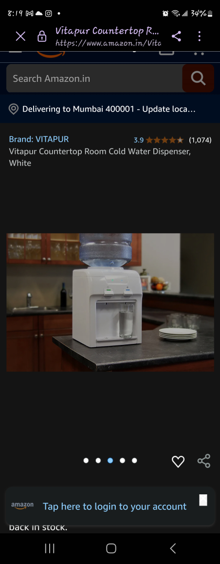 Vitapur Countertop Water Dispenser - New in Box - photo 4