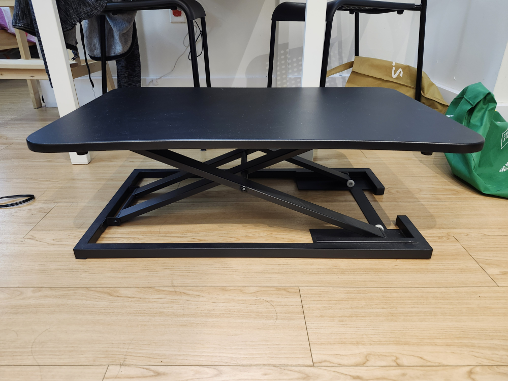 Black Height Adjustable Standing Desk Riser - photo 3