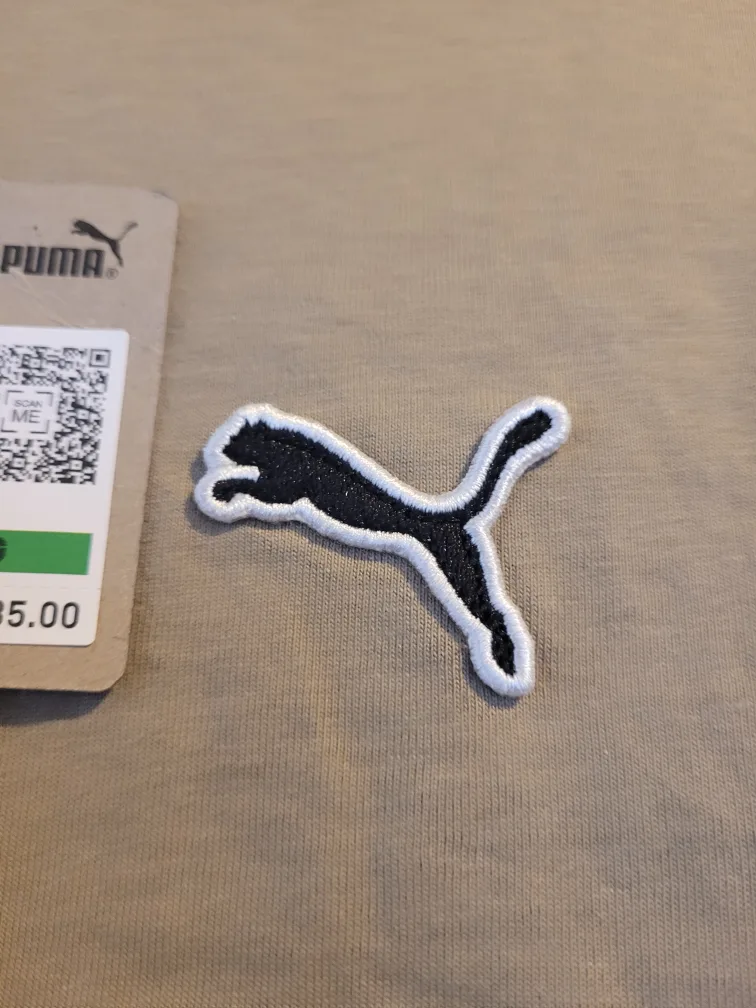 Men's Puma Beige T-Shirt - Size L image indicator(2)