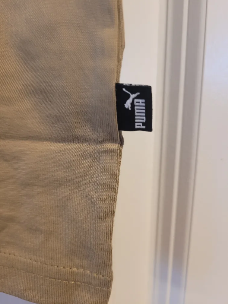 Men's Puma Beige T-Shirt - Size L image indicator(4)