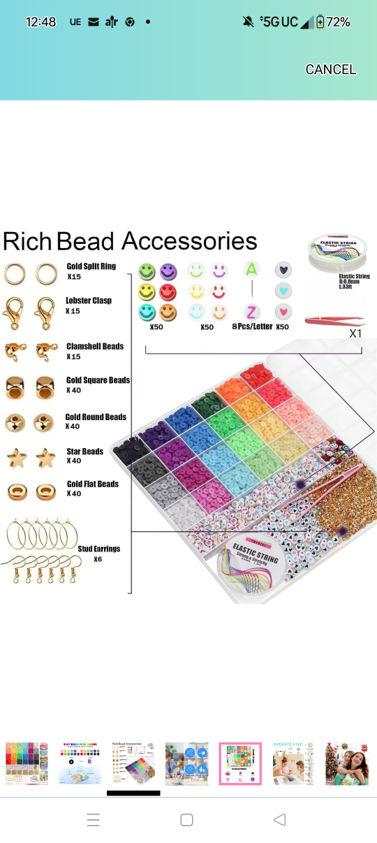 6000+ Clay Beads Bracelet Making Kit - photo 3