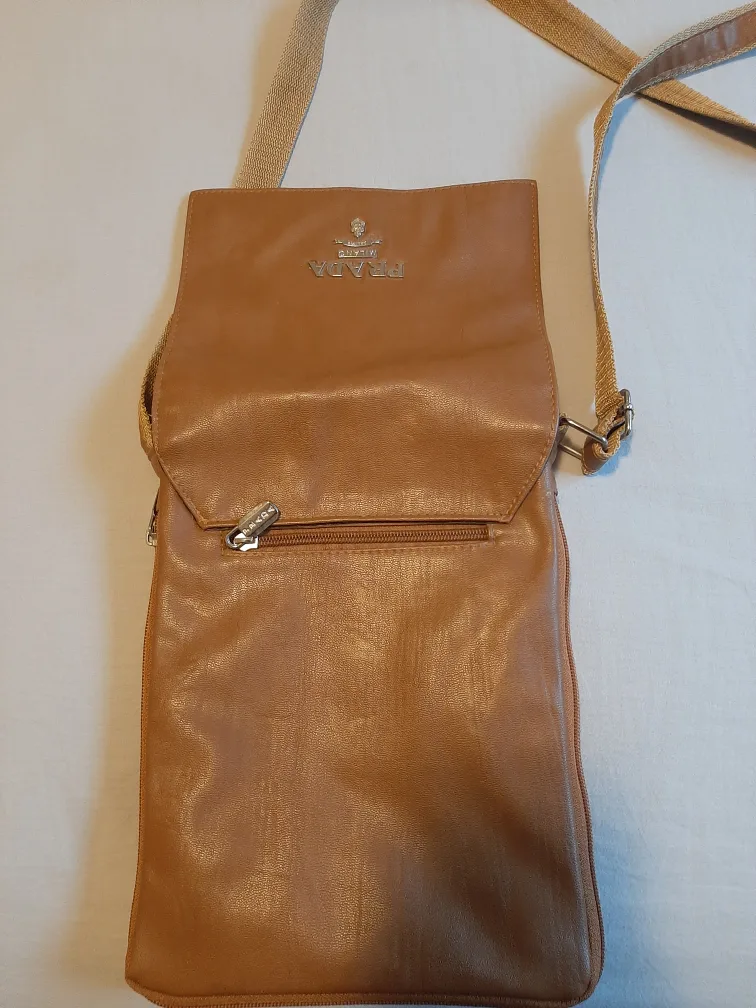 Prada Tan Leather Crossbody Bag image indicator(4)