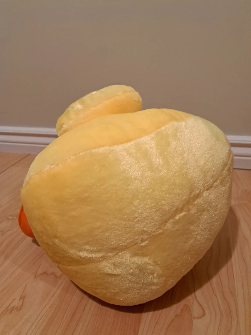 Large Yellow Duck Plush Toy H13"x12"x12" image indicator(6)