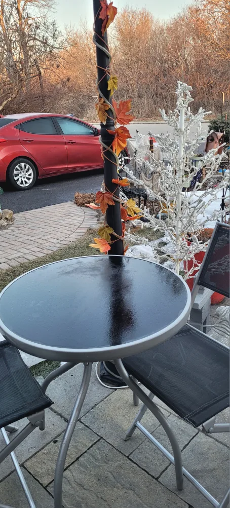 3-Piece Patio Set: Table and Two Folding Chairs image indicator(6)