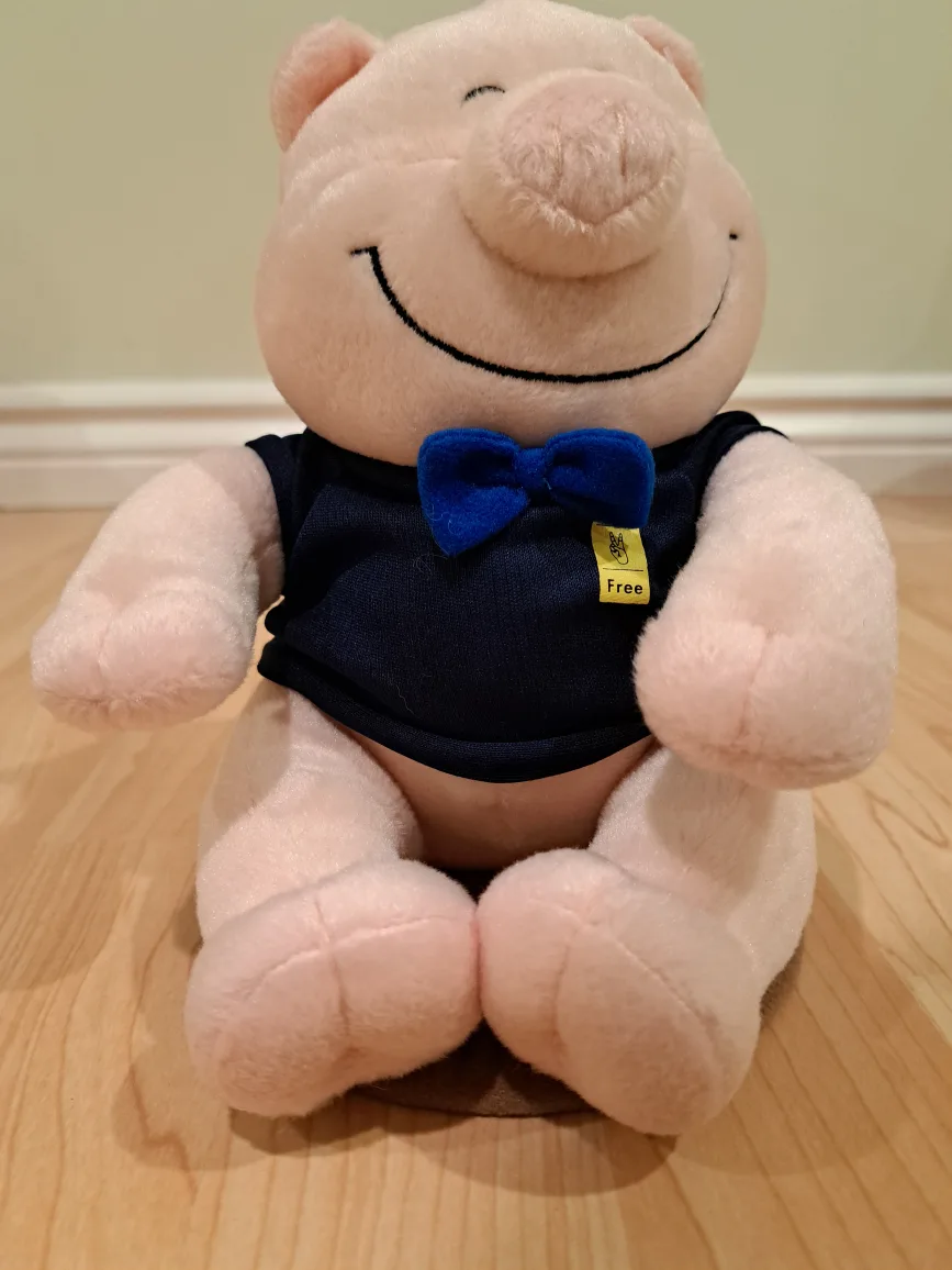 7" Adorable Plush Pig Toy image indicator(5)