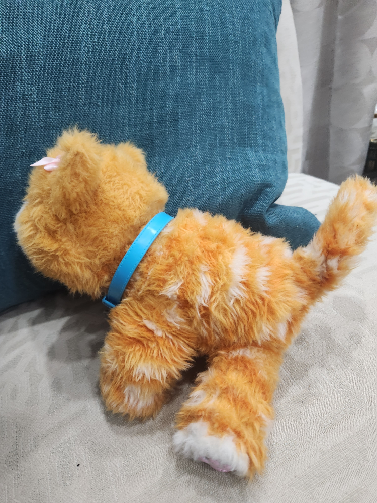 Little Live Pets Orange Tabby Cat Interactive Plush Toy