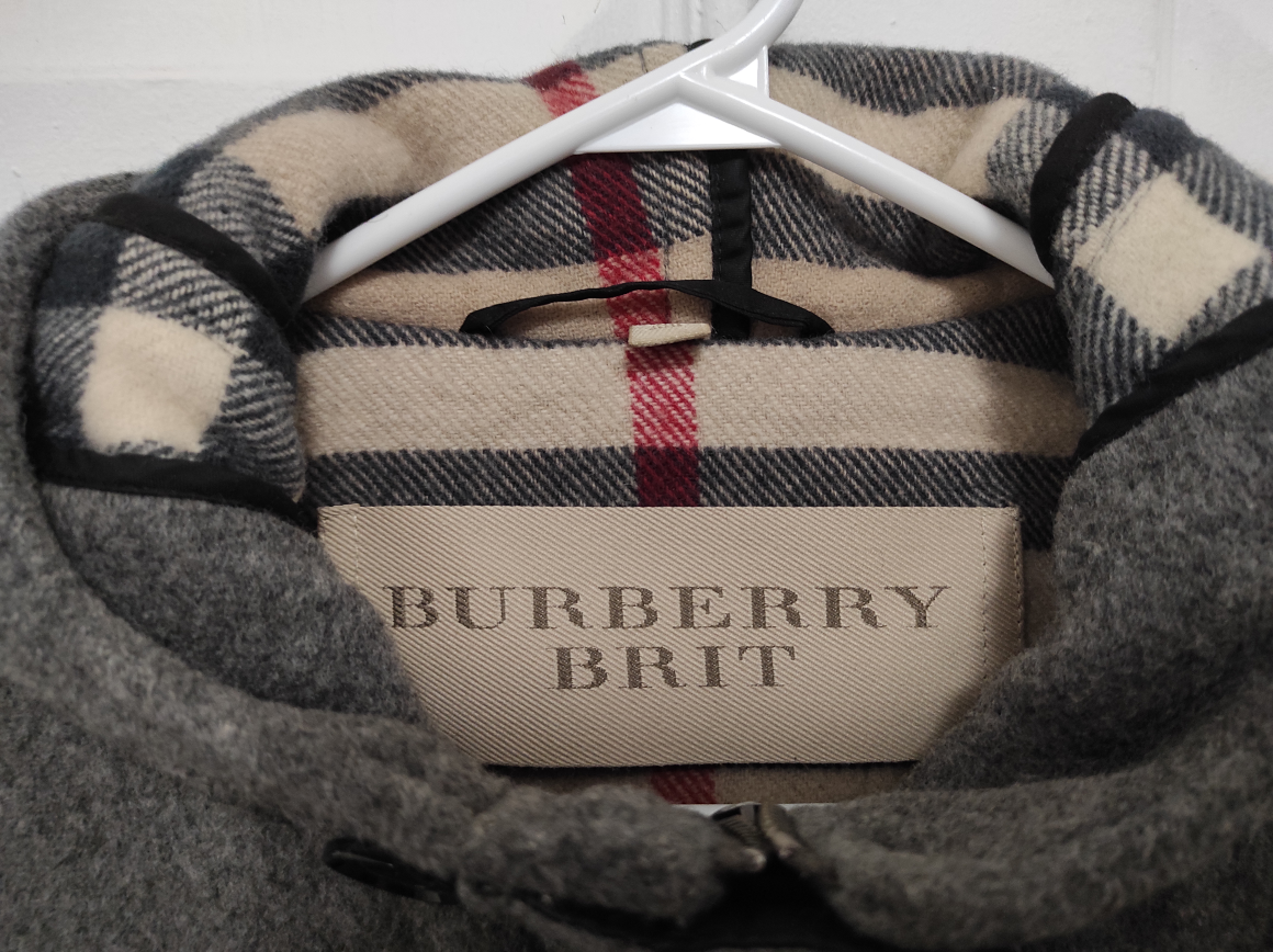 Burberry Brit Grey Wool Duffle Coat - photo 2