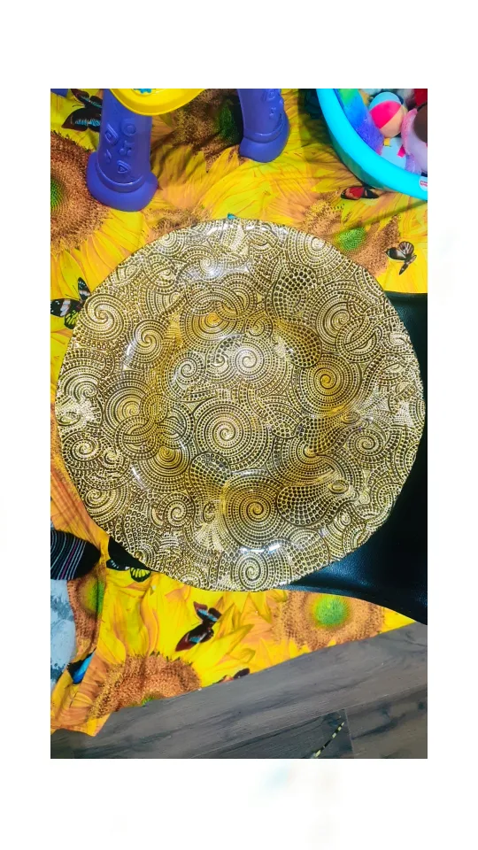 Large Decorative Gold Bowl image indicator(3)