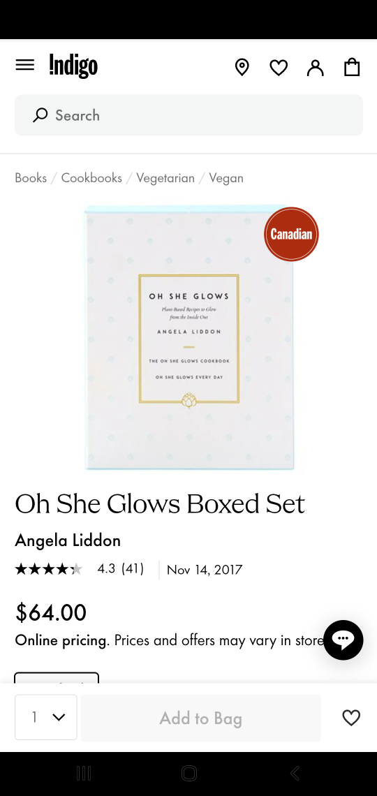 Oh She Glows Boxed Set - Angela Liddon Cookbooks