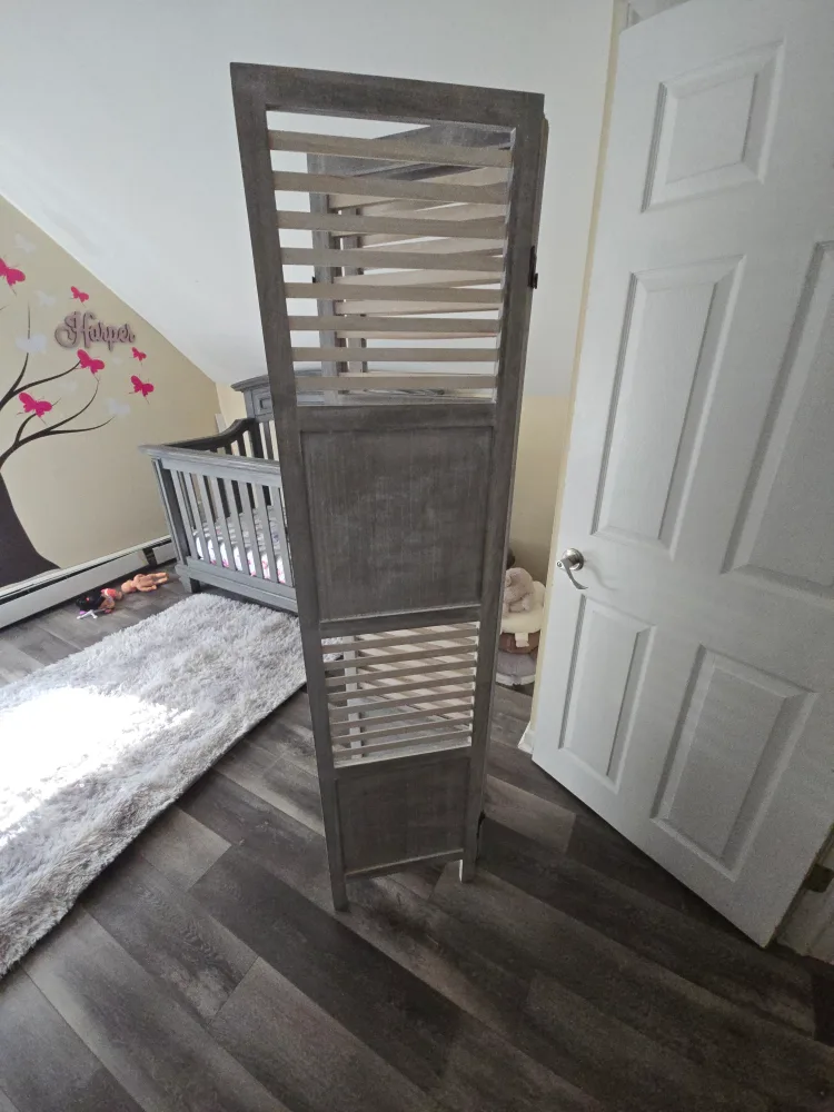 Gray Wooden Room Divider image indicator(3)