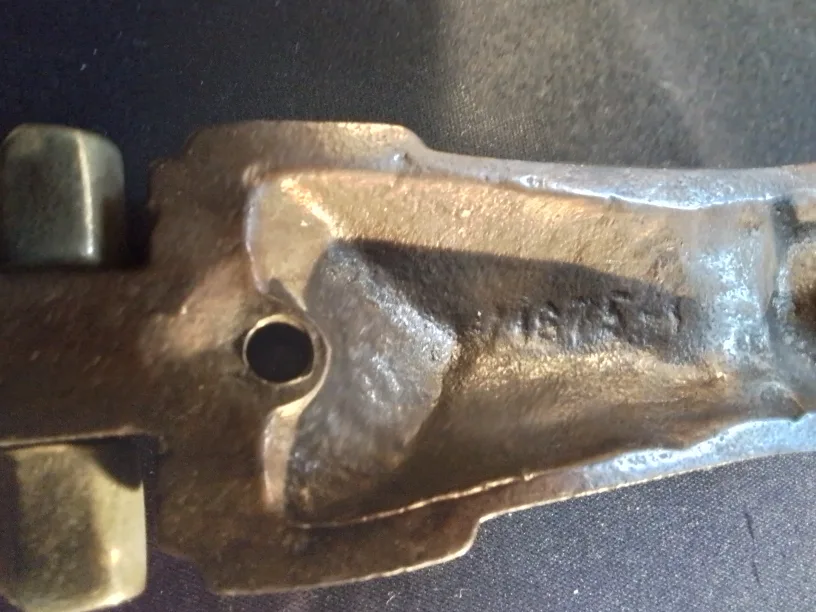 Antique Brass Door Knocker with Knob C. 1875 image indicator(8)