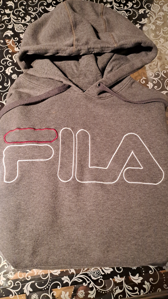 FILA Grey Hoodie Size Large