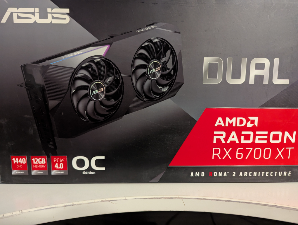 ASUS Dual Radeon RX 6700 XT OC Edition Graphics Card