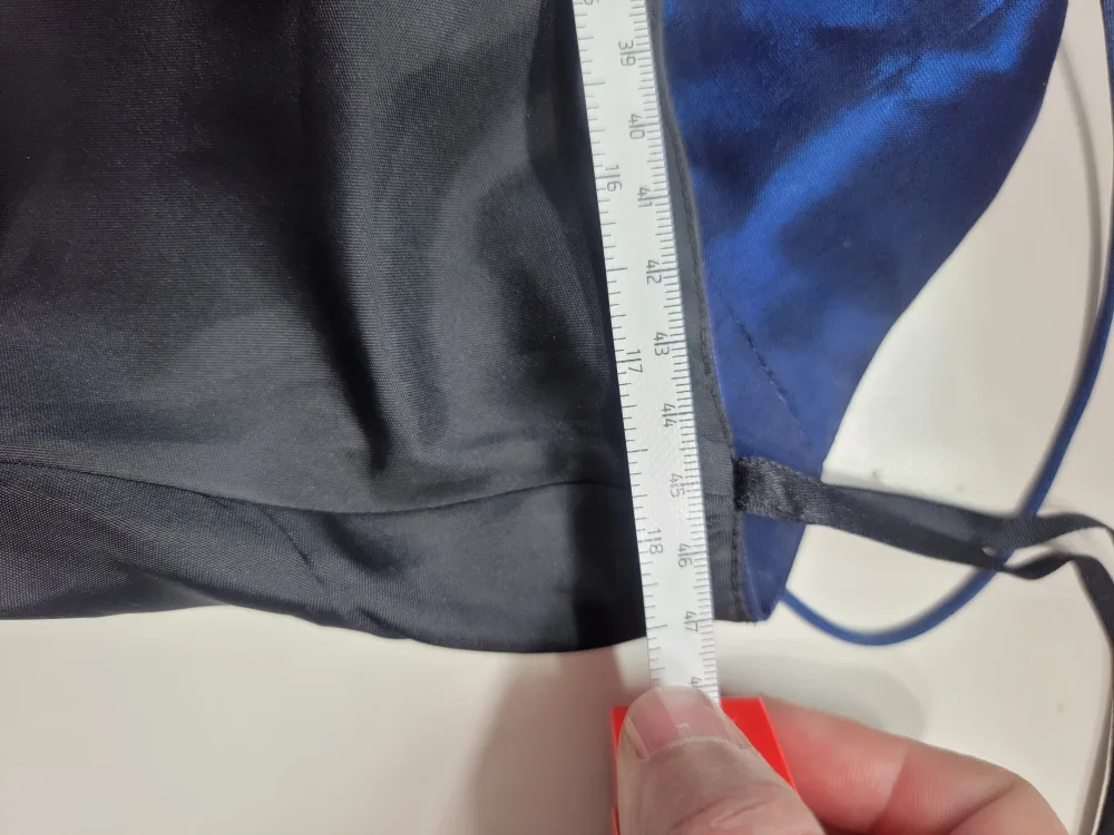 Navy Blue Satin Maxi Dress image indicator(5)