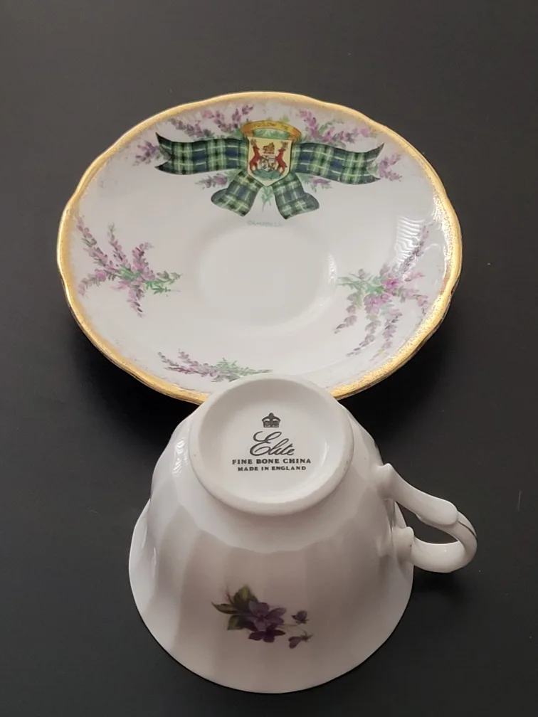 Royal Stafford Fine Bone China Teacup and Saucer - Tartan Series image indicator(3)