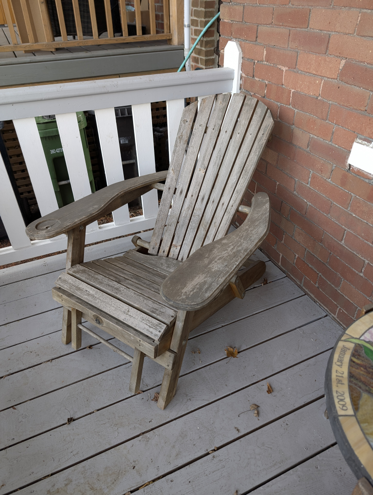 Pair of Vintage Wooden Adirondack Chairs - photo 4