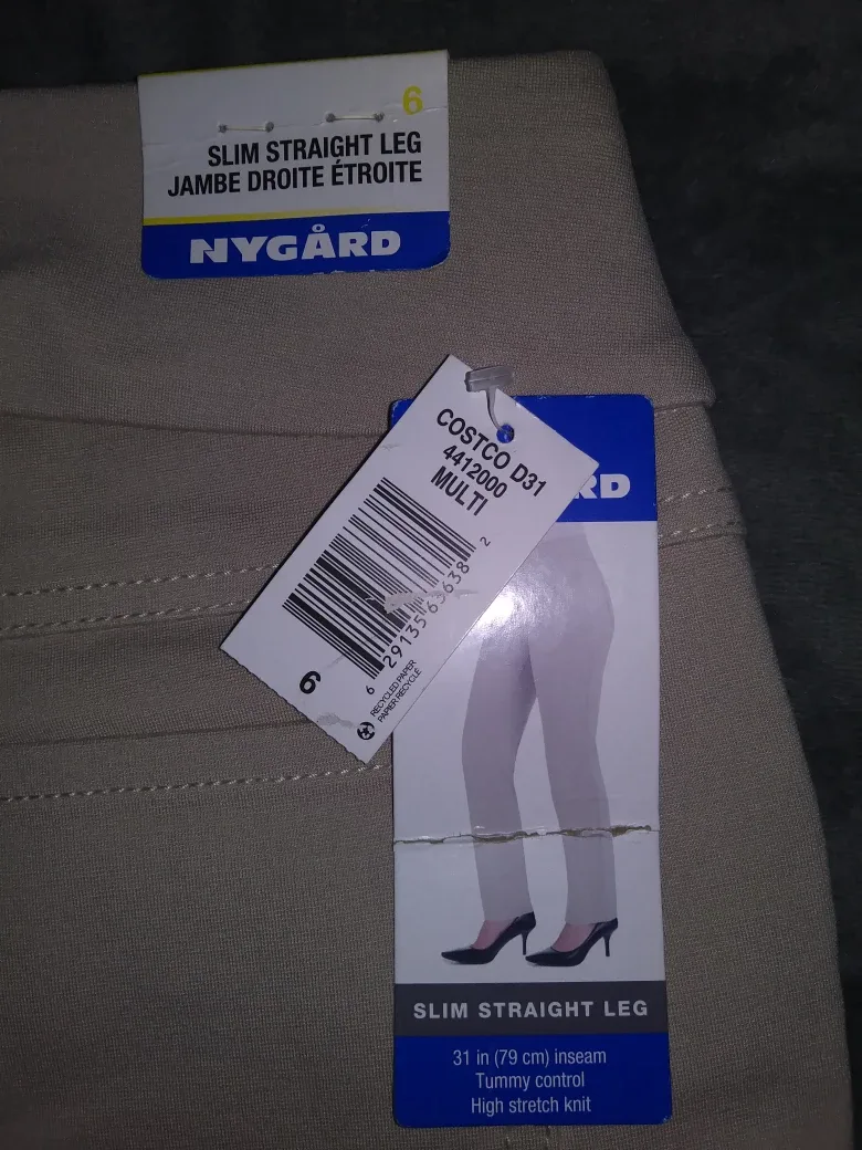 Nygård Women's Slim Straight Leg Pants - Size 6 image indicator(2)