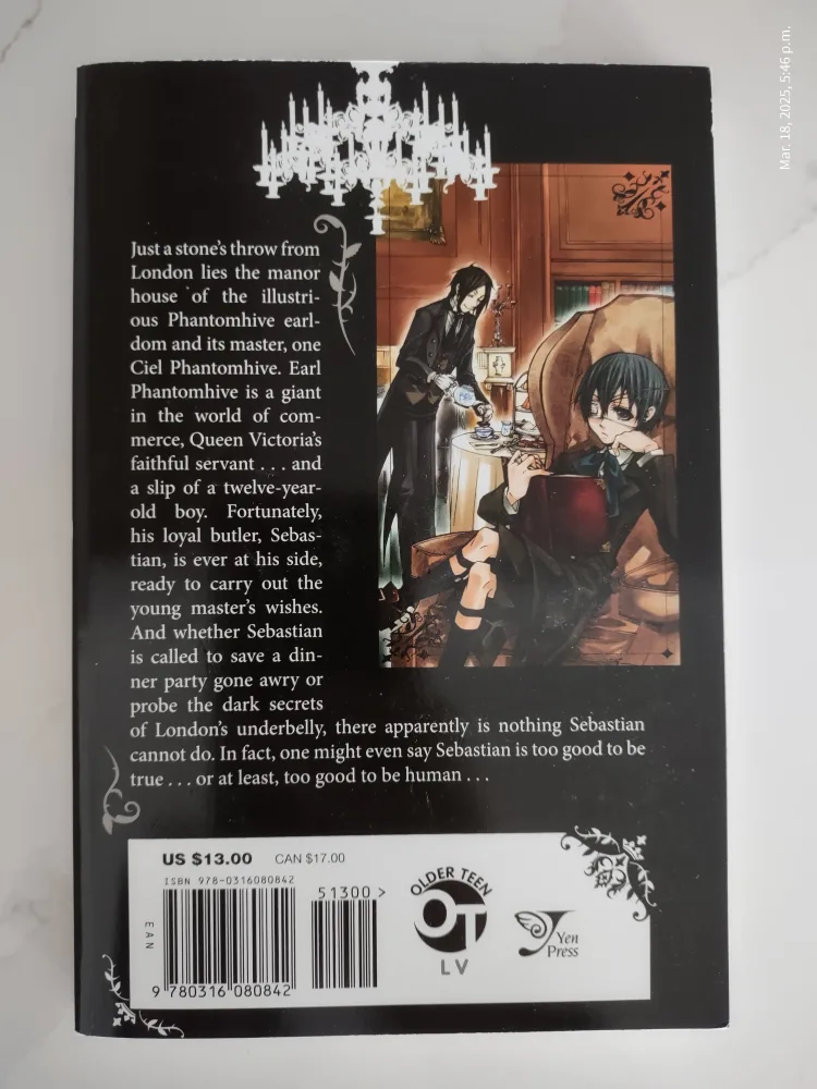 Black Butler Volume 1 Graphic Novel image indicator(2)