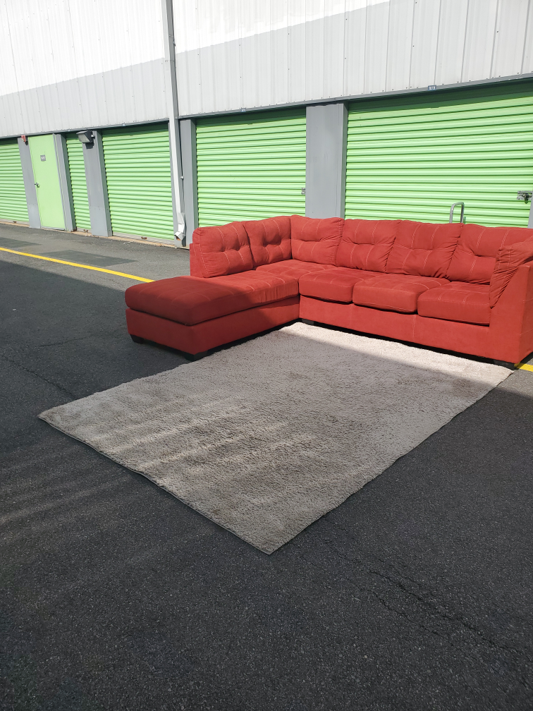 ASHLEY Red Sectional Sofa (DELIVERY AVAILABLE) - photo 3