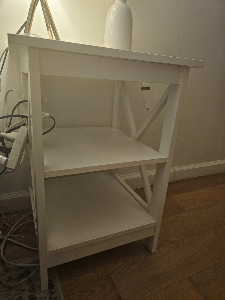 End Table - White, 3 Tier - photo 4