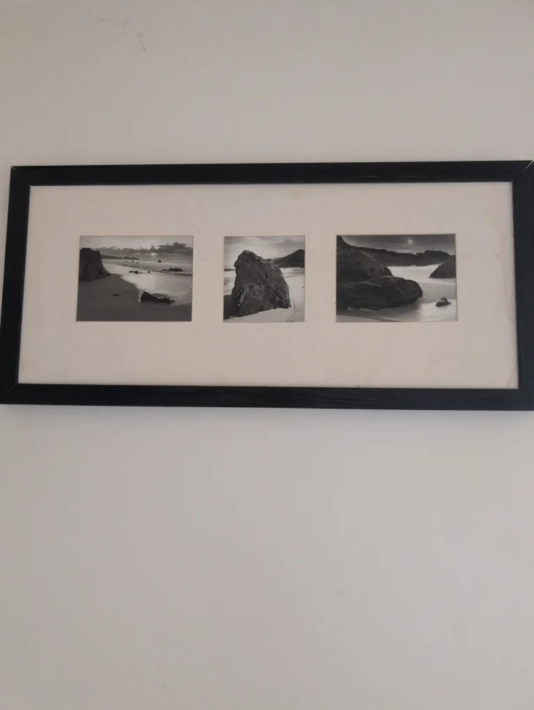 Framed Triptych Beach Scene Prints