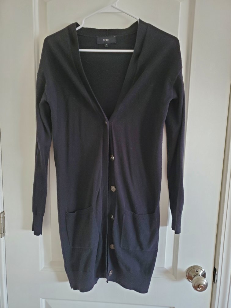 Black Knit Cardigan Sweater #freecycle - photo 4