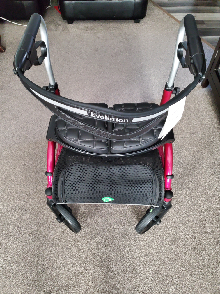 Evolution Xpresso Mini Zero Rollator Walker -  Burgundy - photo 3