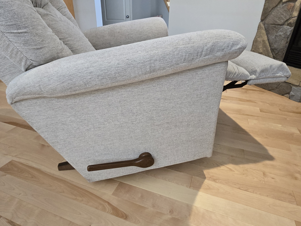 "La-Z-Boy" Manual Recliner/Rocking Chair - Grey Fabric - photo 2