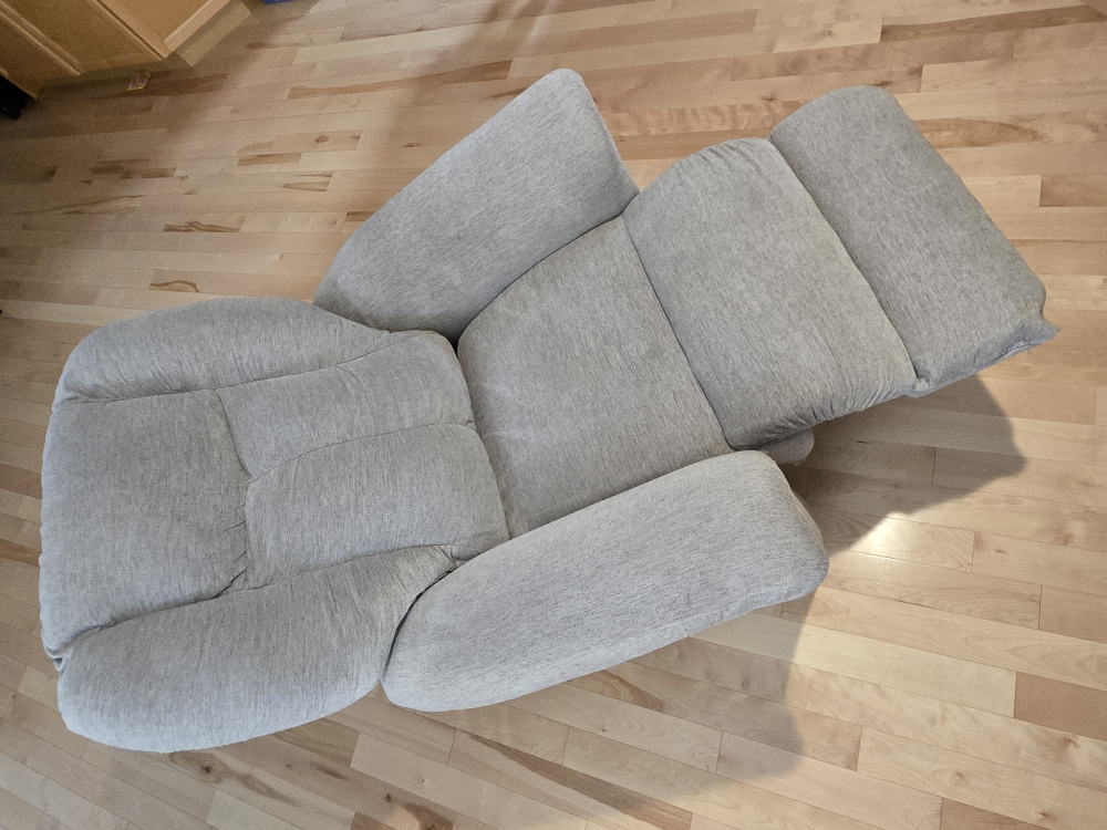 "La-Z-Boy" Manual Recliner/Rocking Chair - Grey Fabric - photo 3