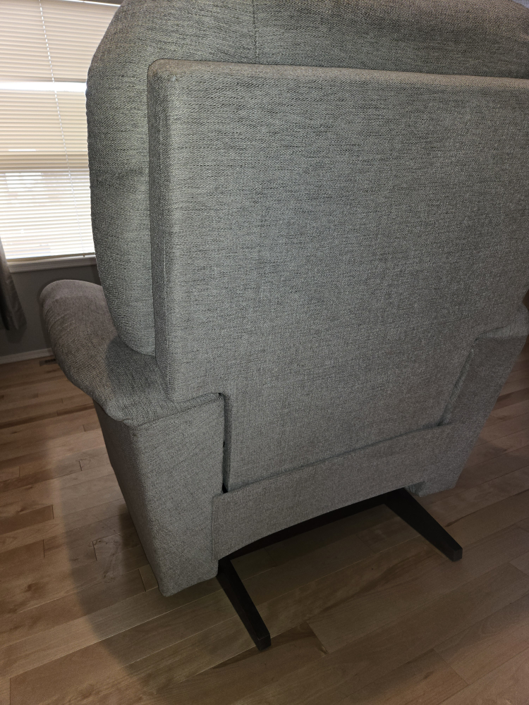 "La-Z-Boy" Manual Recliner/Rocking Chair - Grey Fabric - photo 4