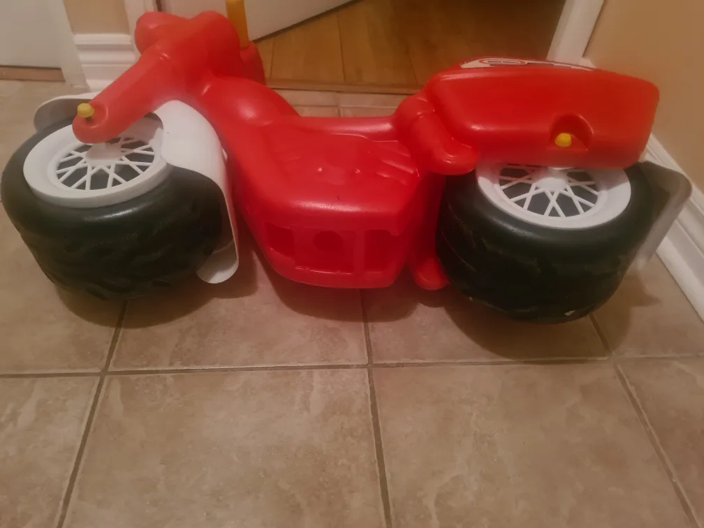 Vintage Little Tikes Red Motorcycle image indicator(3)