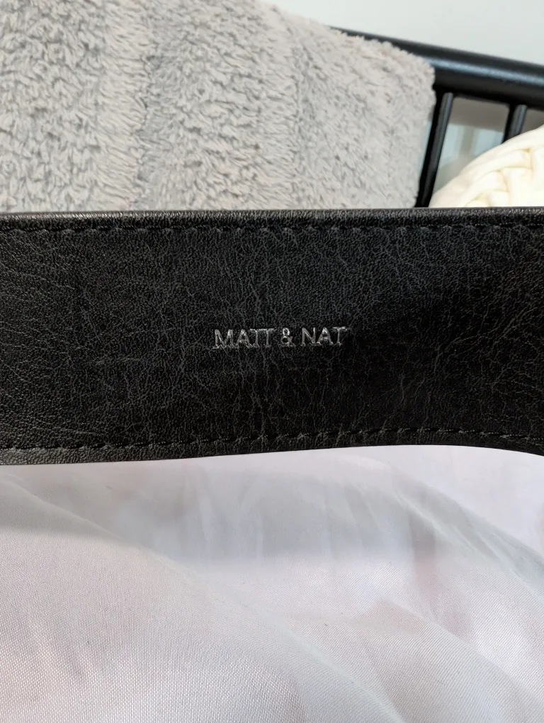 Matt & Nat Black Faux Leather Belt image indicator(2)