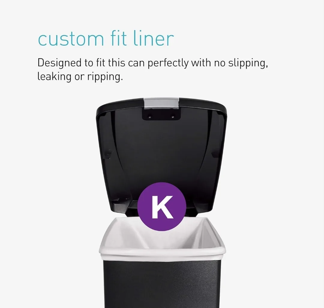 Simplehuman 40L Black Step Can 💚 image indicator(7)