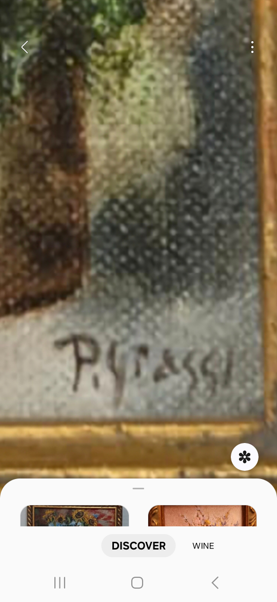 Vintage Pyrassi Floral Oil Painting - photo 2