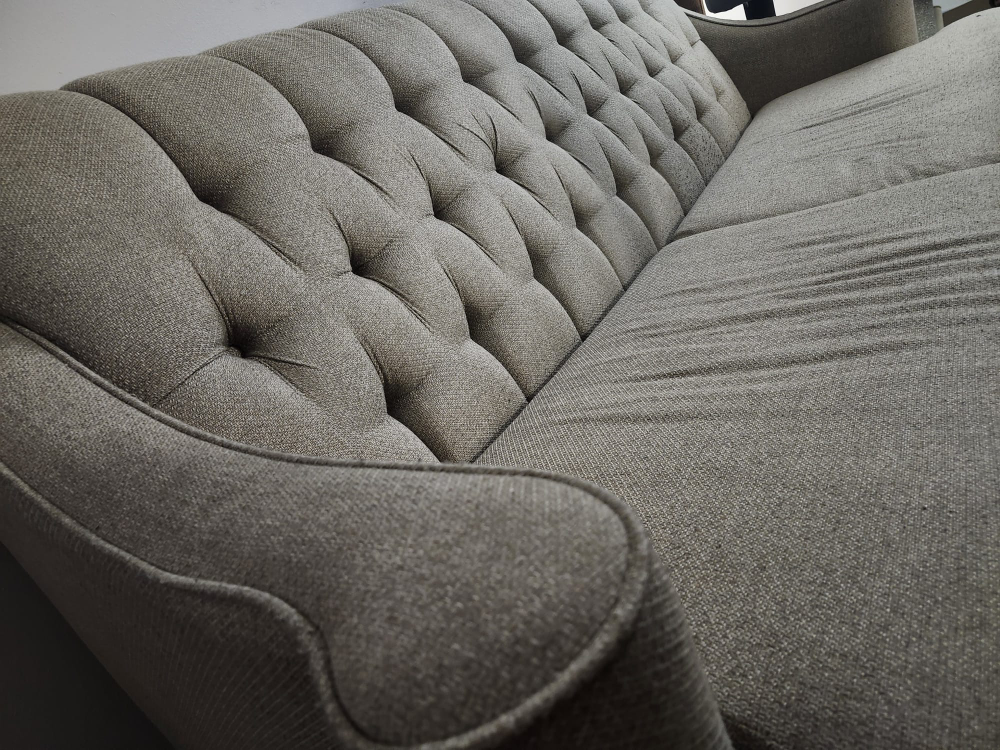 Mid-Century Modern Button Tufted Sofa - photo 3