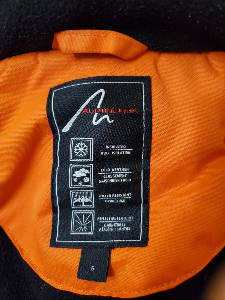 🧡 Alpinetek Boys' Insulated Winter Jacket image indicator(5)