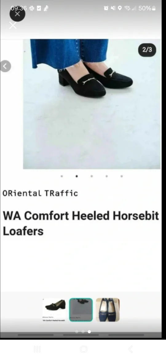 Navy Comfort Horsebelt Heels image indicator(3)