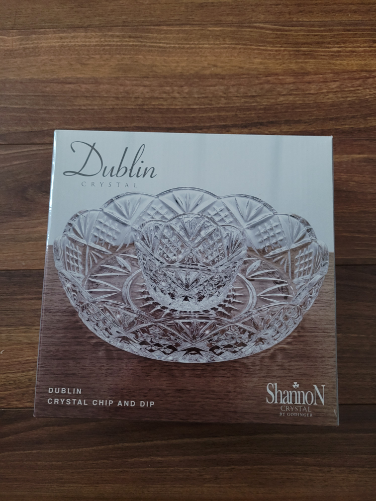 Dublin- Chip and Dip Glass Bowl