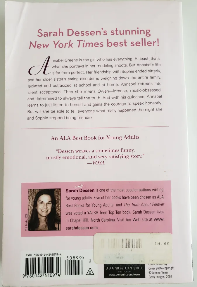 Just Listen by Sarah Dessen - Young Adult Novel image indicator(2)