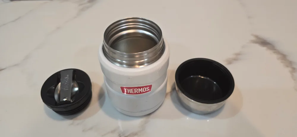 Thermos Food Jar - White - with Spoon image indicator(3)