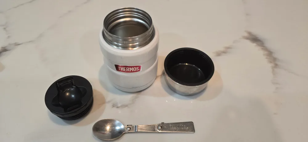 Thermos Food Jar - White - with Spoon image indicator(4)