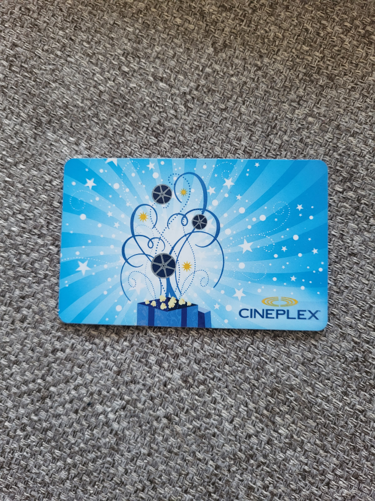 $25 Cineplex Gift Card